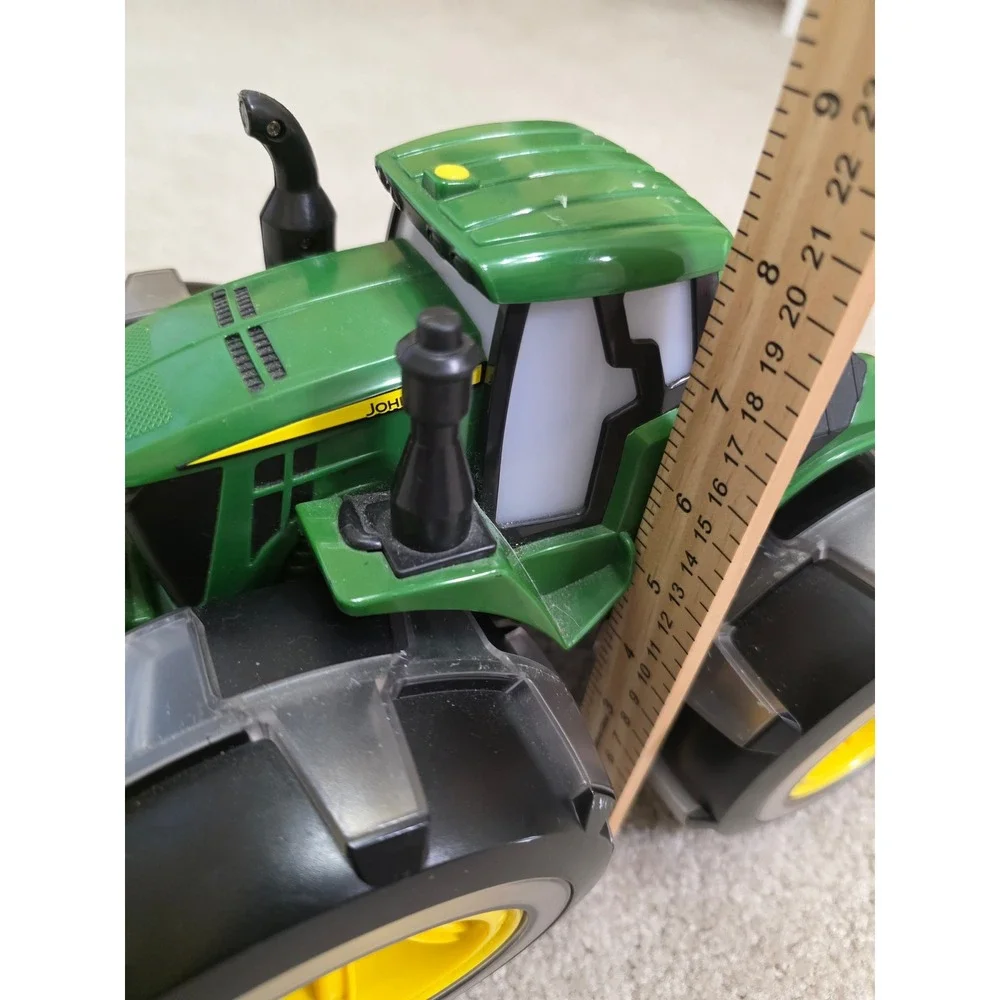 John Deere Monster Treads Lightning Wheels Toy Tractor Green Yellow